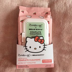 NEW Hello Kitty X Creme Shop Make-up Removal Towelettes, Watermelon